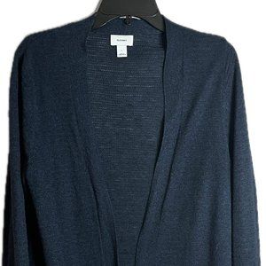 Womens Old Navy open front Cardigan Marled Navy size Large